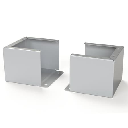 Saginaw Control & Engineering Floor Stand Kit, 6 in. H x 8 in. W x 7.87 in. L, Carbon Steel, 1 PR SCE-FK0608